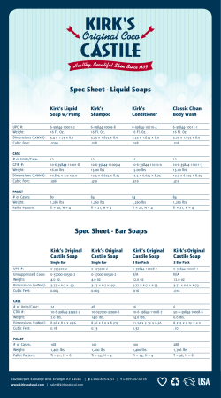 6x11 Spec Sheet - Kirk`s Natural