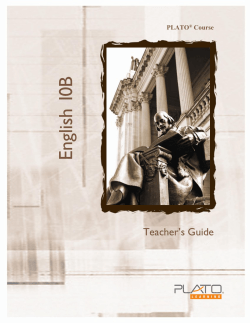 Teacher`s Guide - Edmentum Support