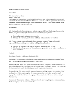 2.01 Use functions (polynomial, power, rational, exponential