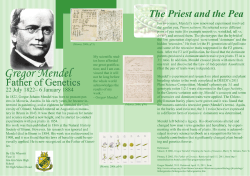 Gregor Mendel Poster by Ella Wherritt 2011