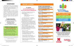 OVERVIEW - The Learning Child - University of Nebraska&ndash;Lincoln