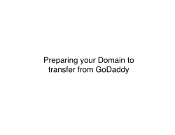 New Transferring a GoDaddy Domain - Your-Site