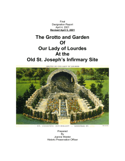 The Grotto and Garden Of Our Lady of Lourdes At the Old St