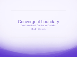 Convergent boundary continental and continental collision