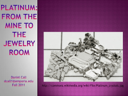 Platinum: From the Mine to the Jewelry Room
