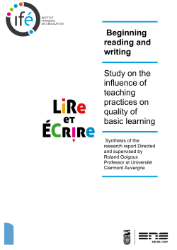 Beginning reading and writing Study on the influence of