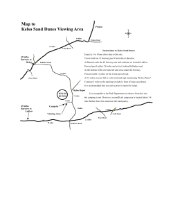 Map to Kelso Sand Dunes Viewing Area