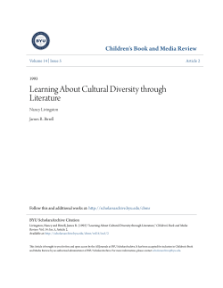 Learning About Cultural Diversity through Literature