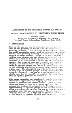 ALTERNATIVES TO THE POPULATION PYRAMID FOR MAPPING