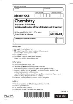6CH02 - Question paper-Paper 1 - Application of Core