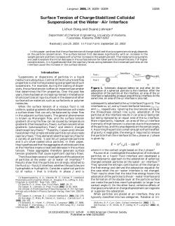 Surface Tension of Charge-Stabilized Colloidal Suspensions at the