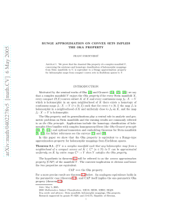 runge approximation on convex sets implies the oka property
