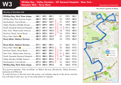 Bus W3 timetable and map
