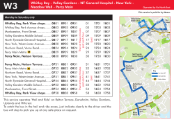 Bus W3 timetable and map