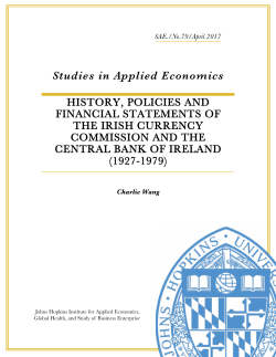 Studies in Applied Economics