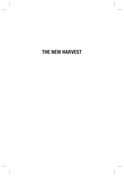 the new harvest - The Belfer Center for Science and International