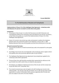 Circular 0056/2014 To - Department of Education and Skills