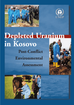 Depleted Uranium in Kosovo