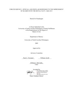 FORCED SERVICE: OFFICIAL AND POPULAR RESPONSES TO