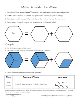 01_Making addends of one.pub - Kentucky Center for Mathematics
