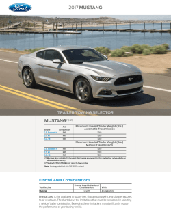 2017 Ford Mustang Trailer Towing Selector