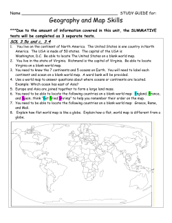 Geography and Map Skills