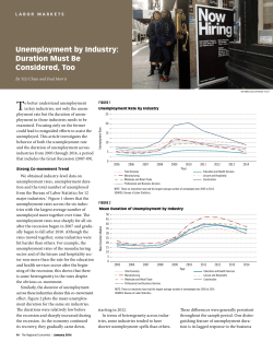 Unemployment by Industry - Federal Reserve Bank of St. Louis
