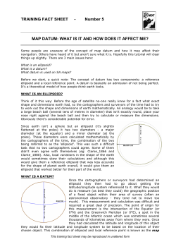 Map Datum - The School For Mountain Leadership