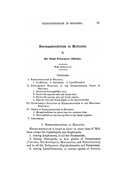 Hermaphroditism in Mollusca.