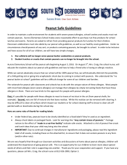 to read the peanut safe guidelines that apply to the families of