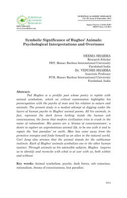 Symbolic Significance of Hughes` Animals