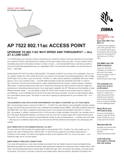 AP 7522 802.11ac ACCESS POINT - Advanced Business Solutions