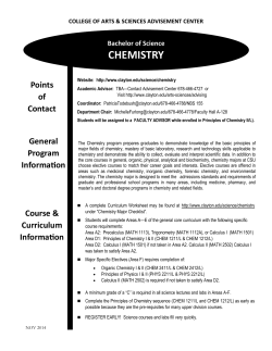 chemistry - Clayton State University