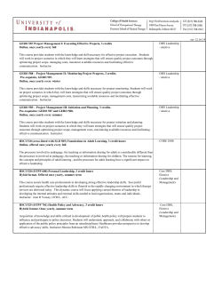 GERO 587 Project Management I: Executing Effective Projects, 3