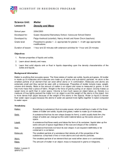 Lesson 8 - Scientist in Residence Program