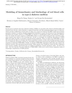 Modeling Of Biomechanics And Biorheology Of Red Blood Cells In