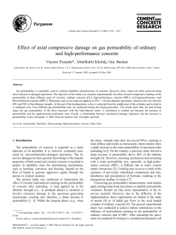 Effect of axial compressive damage on gas permeability of