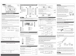 Owner`s Manual