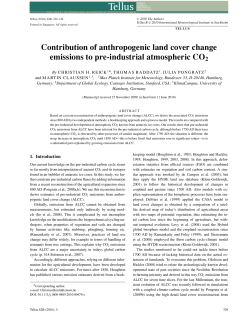 Contribution of anthropogenic land cover change emissions to pre