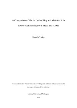 A Comparison of Martin Luther King and Malcolm X in the Black and