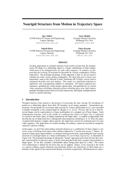 Nonrigid Structure from Motion in Trajectory Space