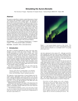 Simulating the Aurora Borealis -