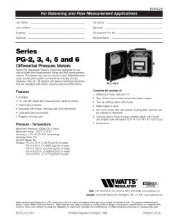 Series PG-2, 3, 4, 5 and 6
