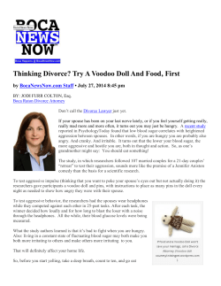 Thinking Divorce? Try A Voodoo Doll And Food