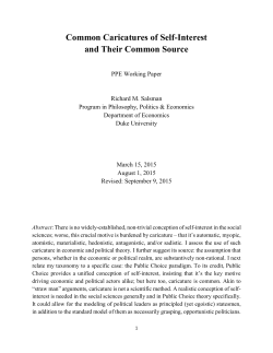 Common Caricatures of Self-Interest and Their
