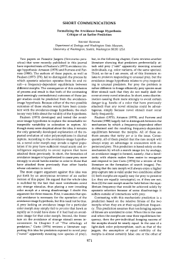 Formalizing the Avoidance-Image Hypothesis: Critique of an Earlier