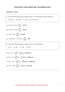 CHAPTER 1 REVISION OF FRACTIONS, DECIMALS AND