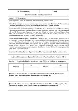 Jurisdiction`s name: Spain Information on Tax