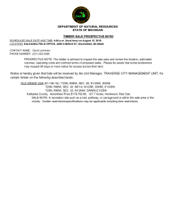 Notice is hereby given that bids will be received by the Unit Manager