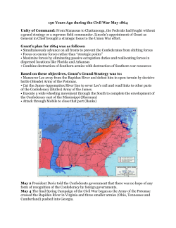 Events of May 1864 - Kennesaw Mountain Trail Club